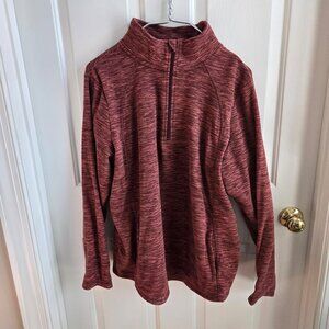 St. John's Bay Womens Long Sleeve Polar Fleece Quarter-Zip Pullover